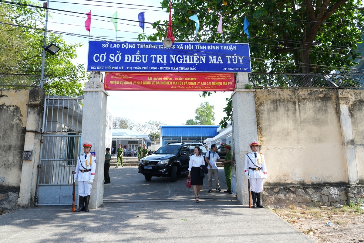Công an Bình Thuận tiếp nhận quản lý cơ sở cai nghiện ma túy